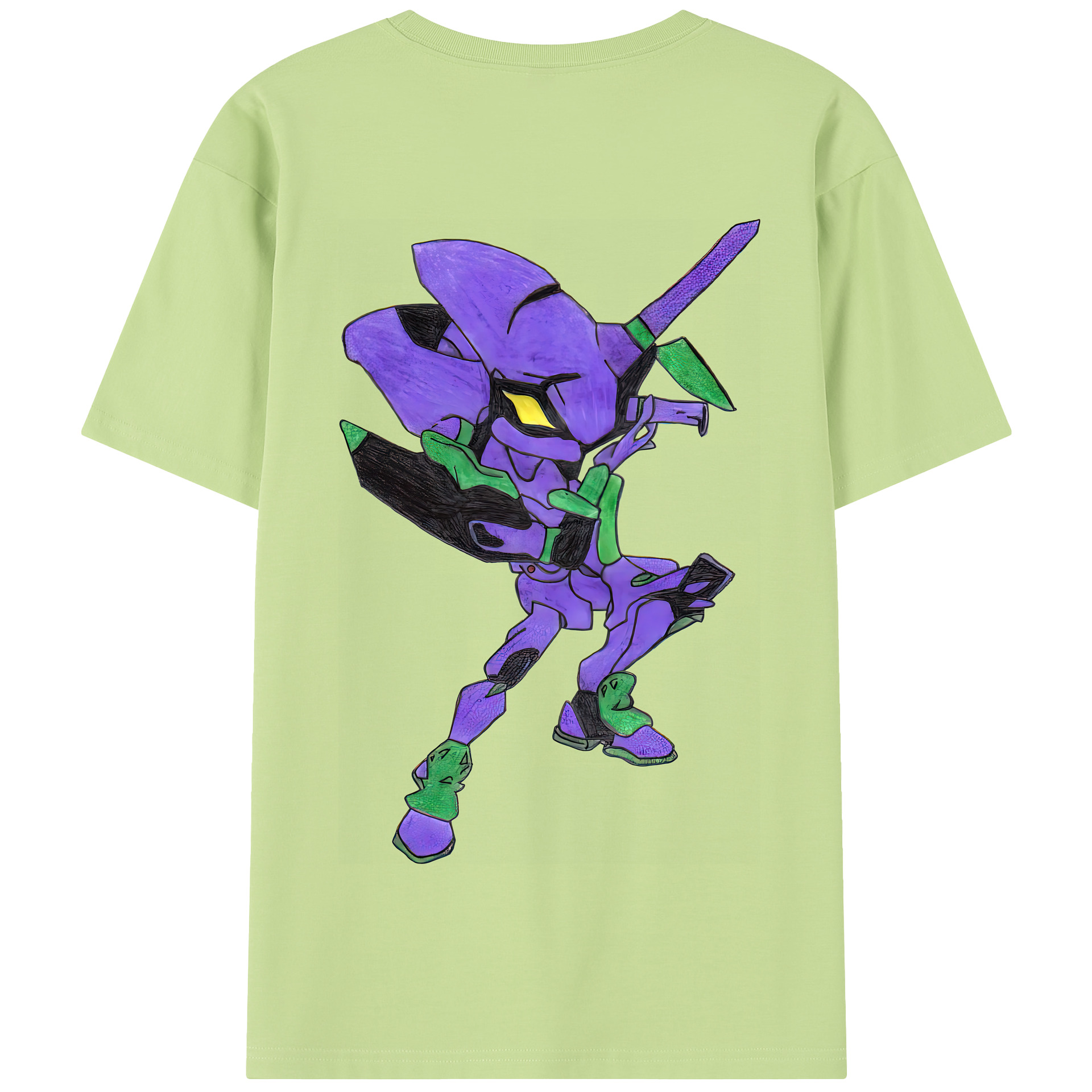 （画像用） EVA 新世紀エヴァンゲリオン 綿100％半袖Tシャツ（背面プリント）
